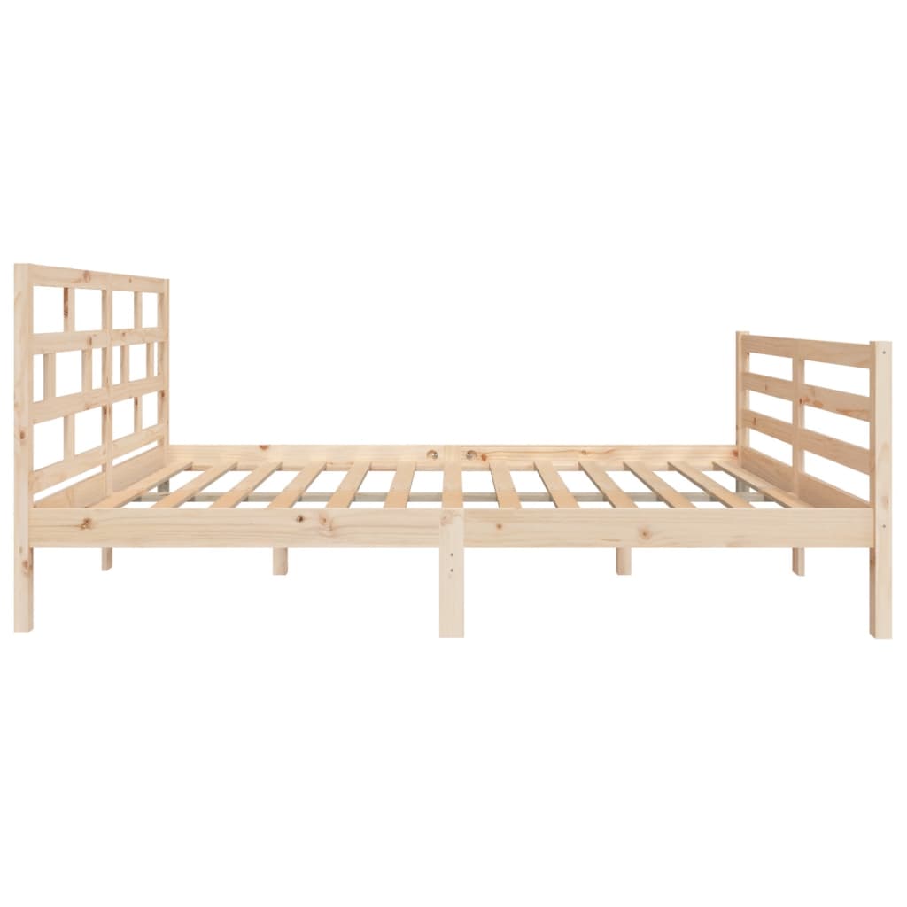 Cadre de lit sans matelas bois massif 120x200 cm - XIOS