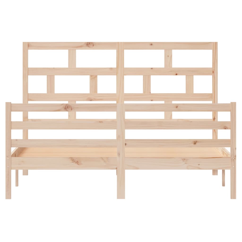 Cadre de lit sans matelas bois massif 160x200 cm - XIOS