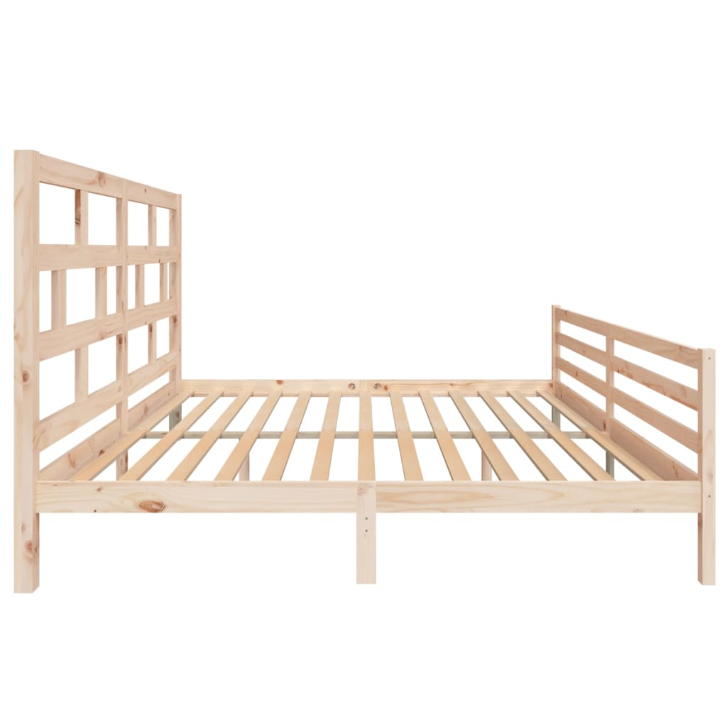 Cadre de lit sans matelas bois massif 200x200 cm - XIOS