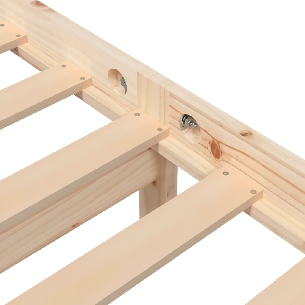 Cadre de lit sans matelas bois massif 200x200 cm - XIOS
