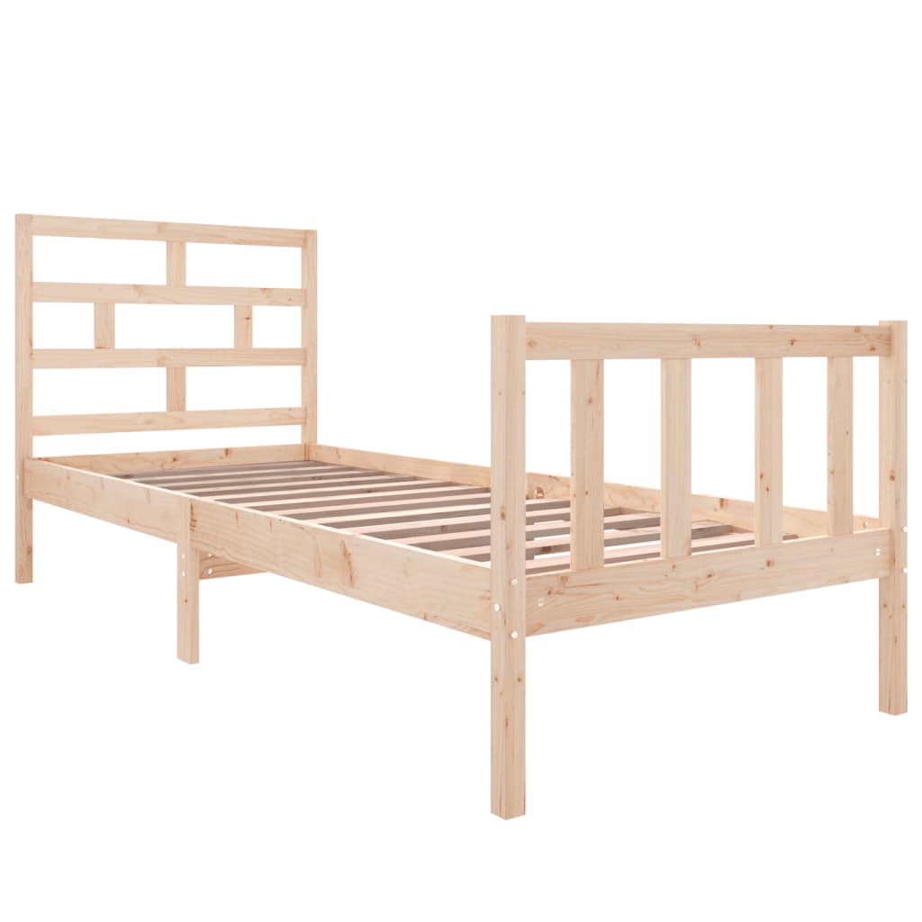 Cadre de lit sans matelas bois de pin massif - XIOS