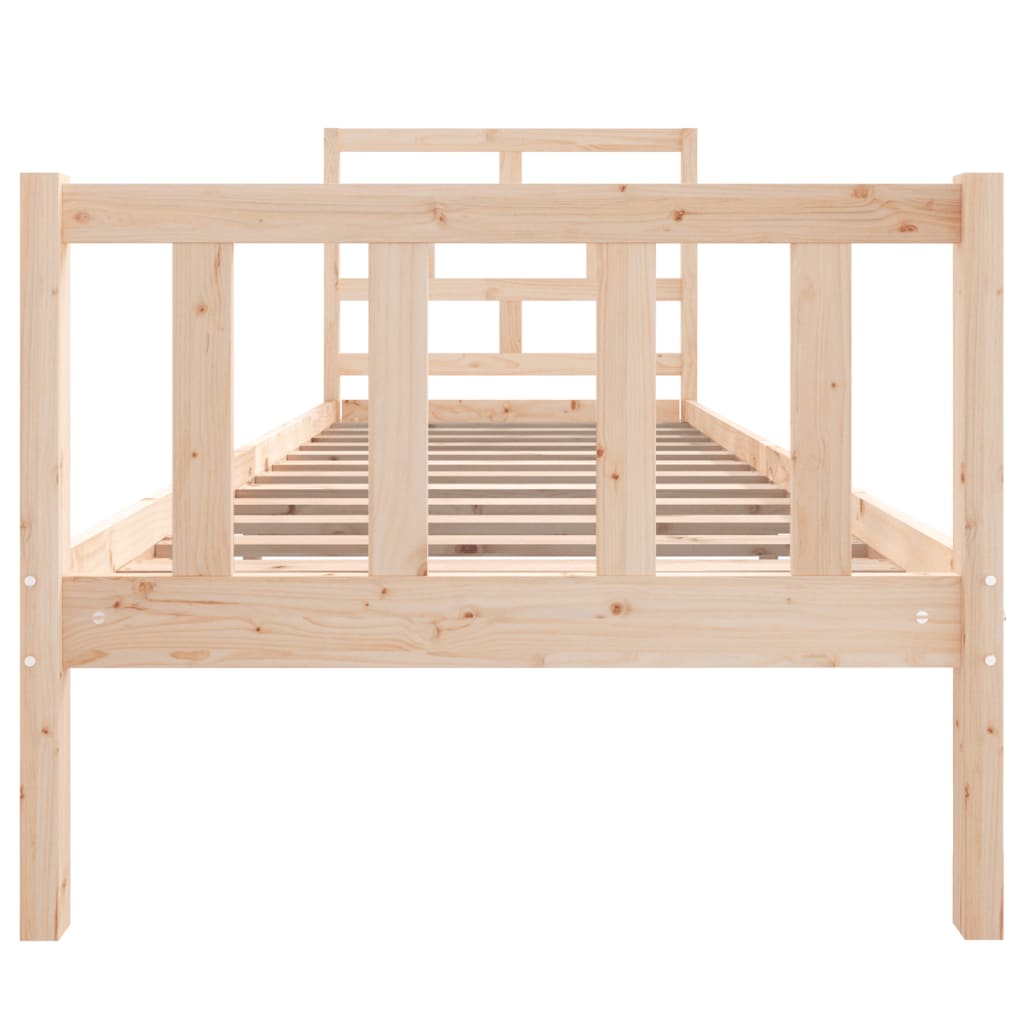 Cadre de lit sans matelas bois de pin massif - XIOS