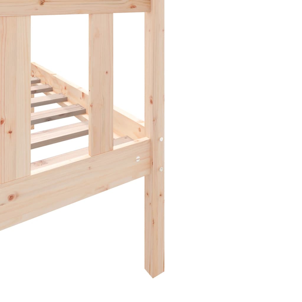 Cadre de lit sans matelas bois de pin massif - XIOS
