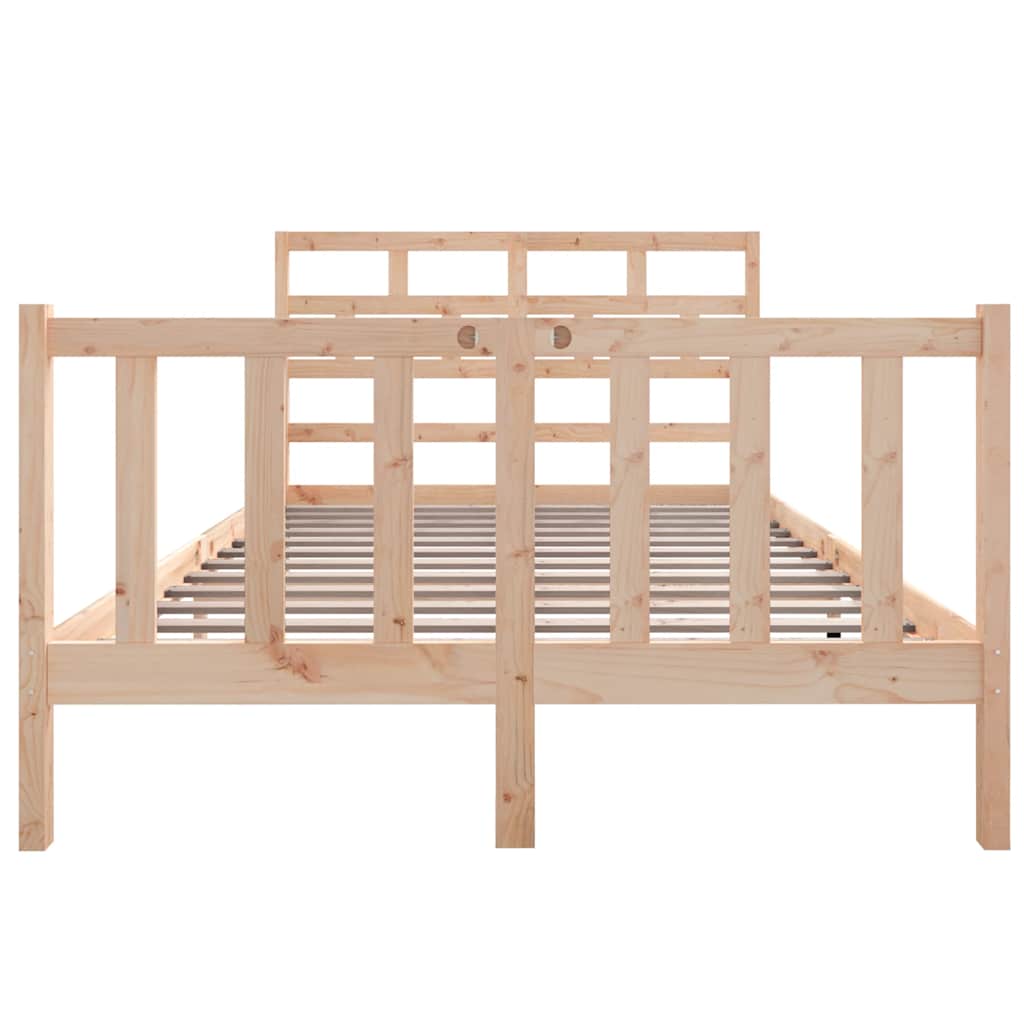 Cadre de lit sans matelas bois de pin massif - XIOS