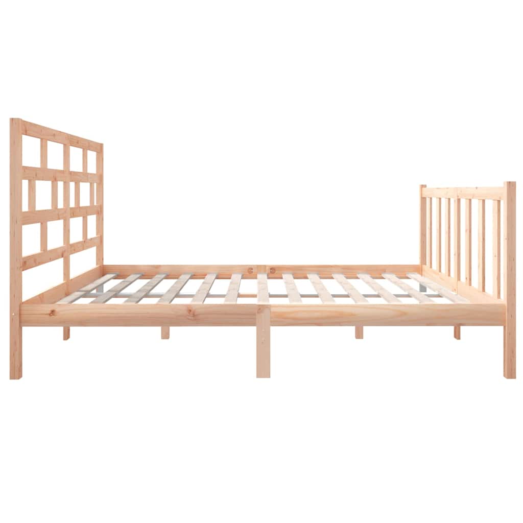 Cadre de lit sans matelas bois de pin massif - XIOS