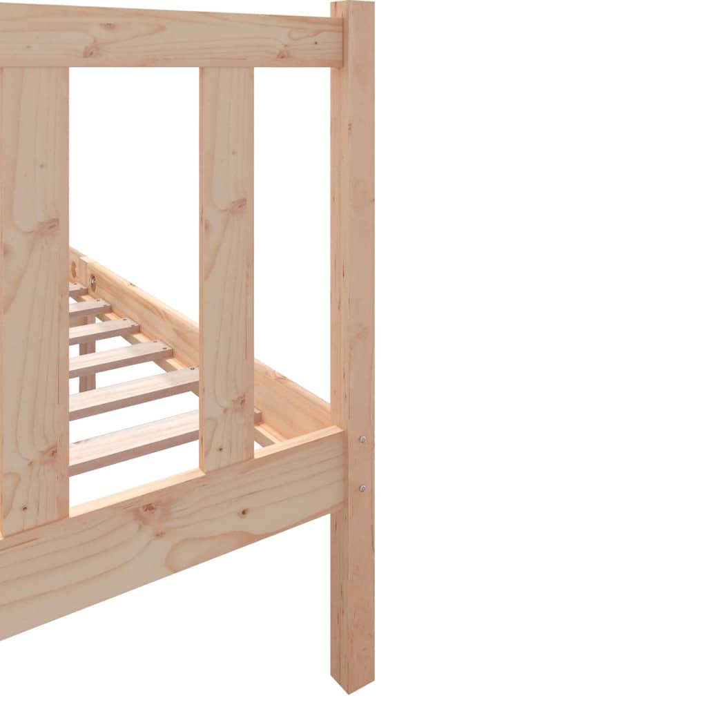 Cadre de lit sans matelas bois de pin massif - XIOS