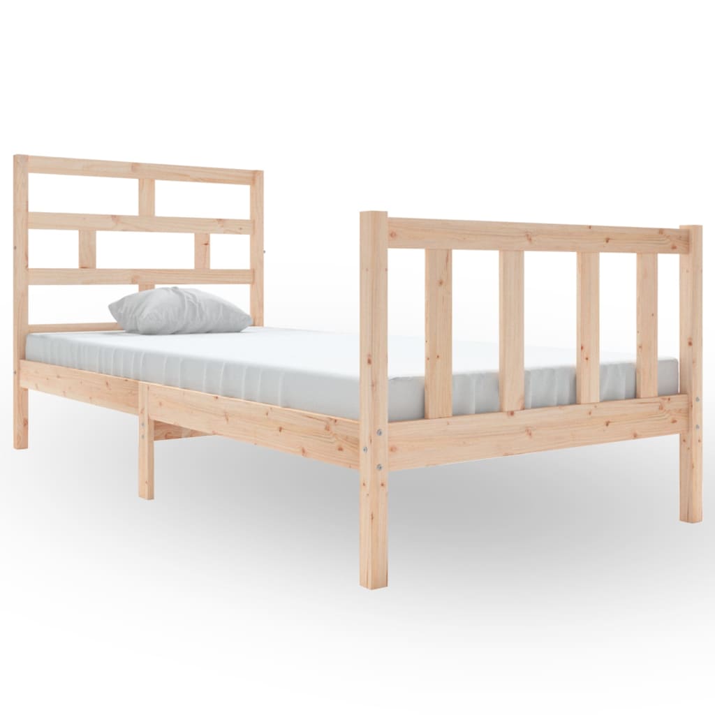 Cadre de lit sans matelas bois massif 90x200 cm - XIOS