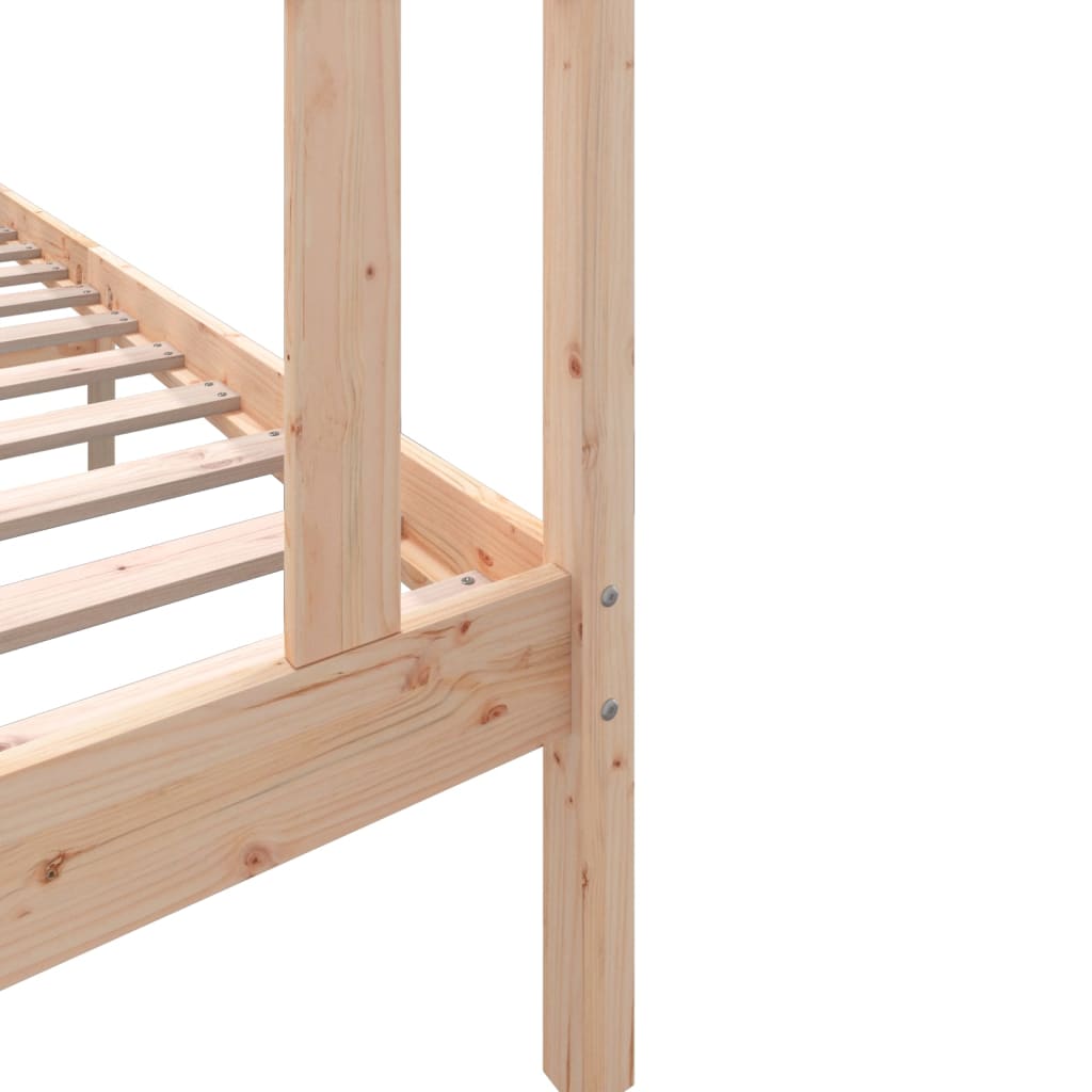 Cadre de lit sans matelas bois massif 90x200 cm - XIOS