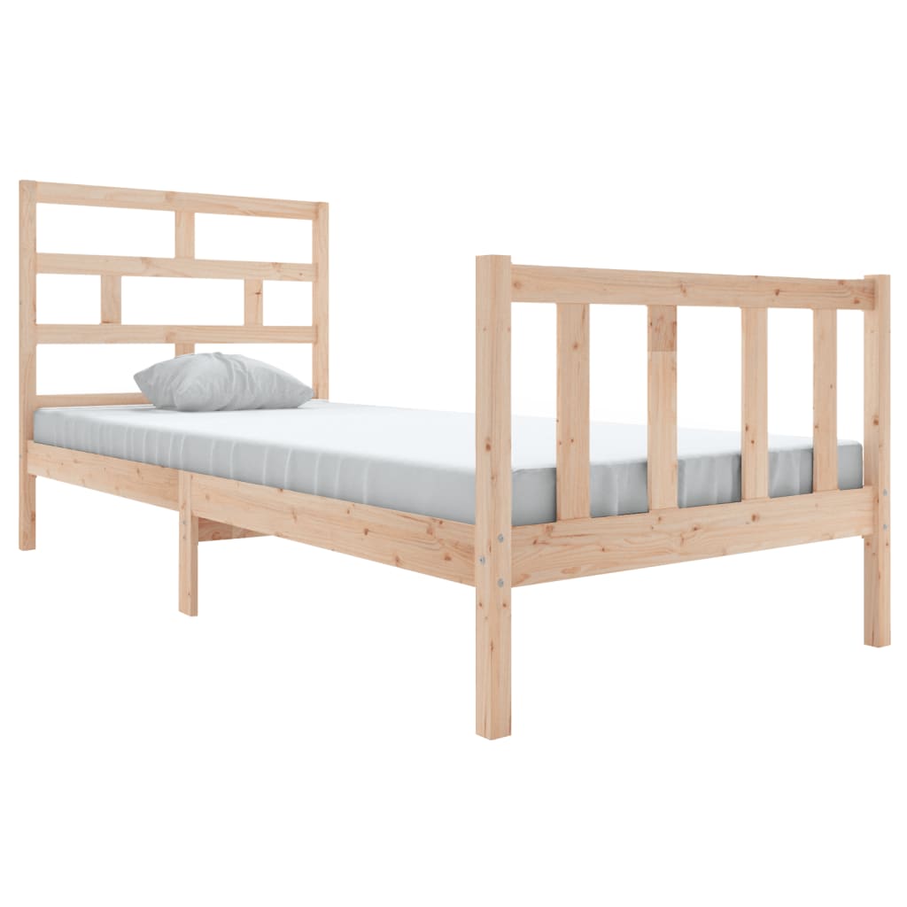 Cadre de lit sans matelas bois massif 100x200 cm - XIOS