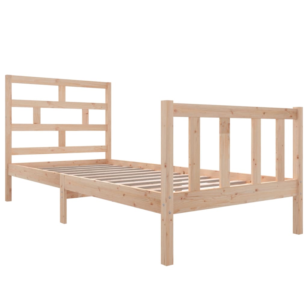 Cadre de lit sans matelas bois massif 100x200 cm - XIOS