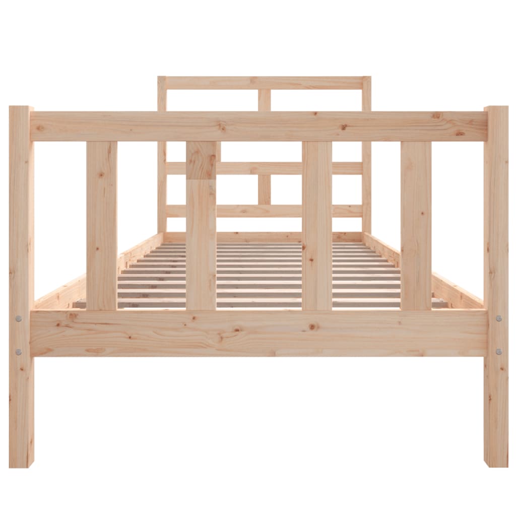 Cadre de lit sans matelas bois massif 100x200 cm - XIOS