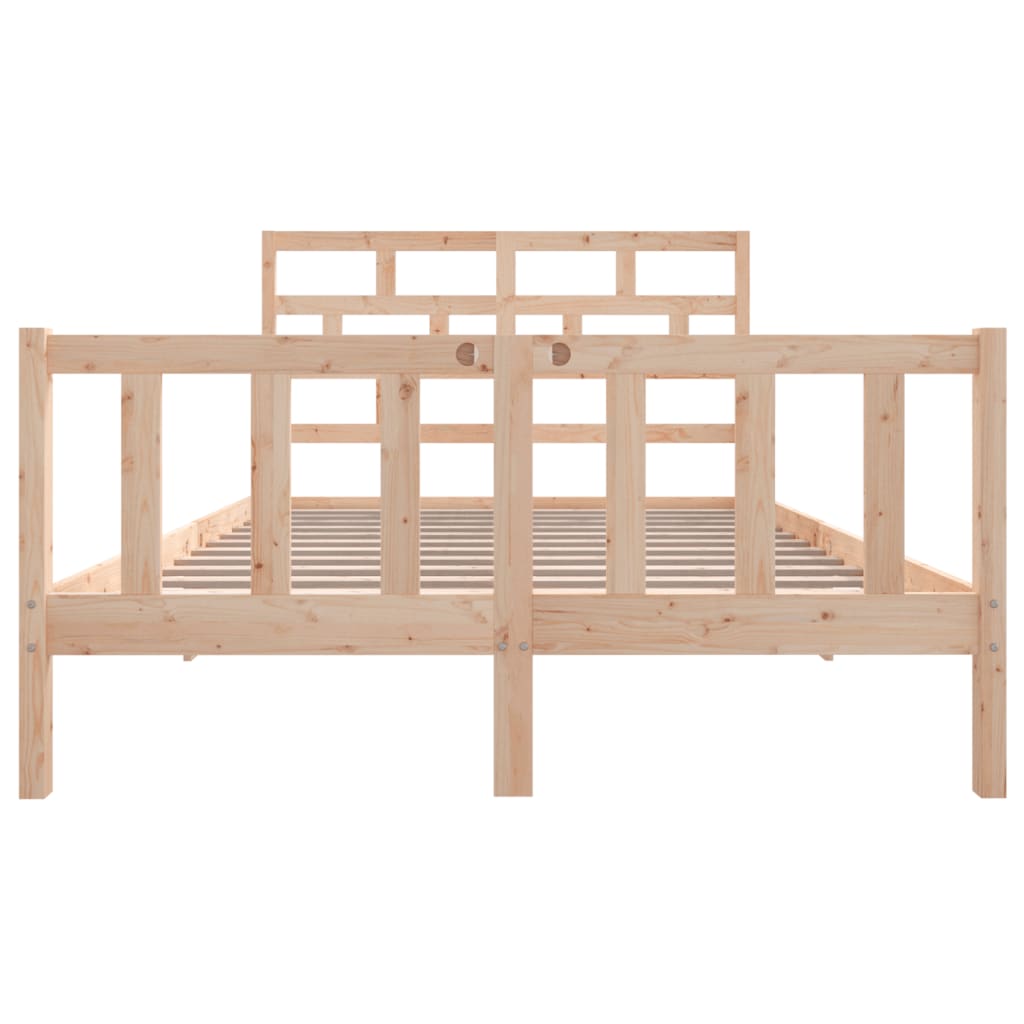 Cadre de lit sans matelas bois massif 140x200 cm - XIOS