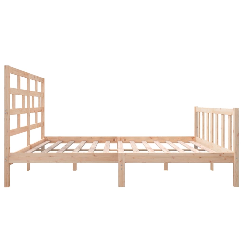 Cadre de lit sans matelas bois massif 140x200 cm - XIOS