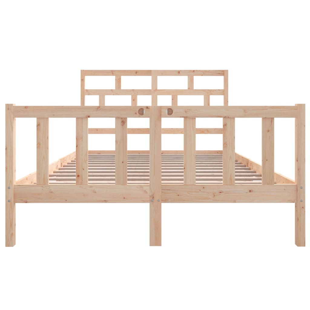 Cadre de lit sans matelas bois massif 160x200 cm - XIOS