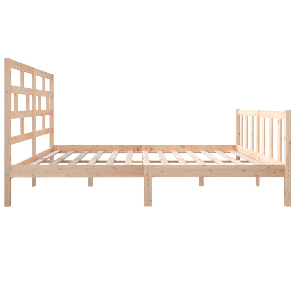 Cadre de lit sans matelas bois massif 160x200 cm - XIOS