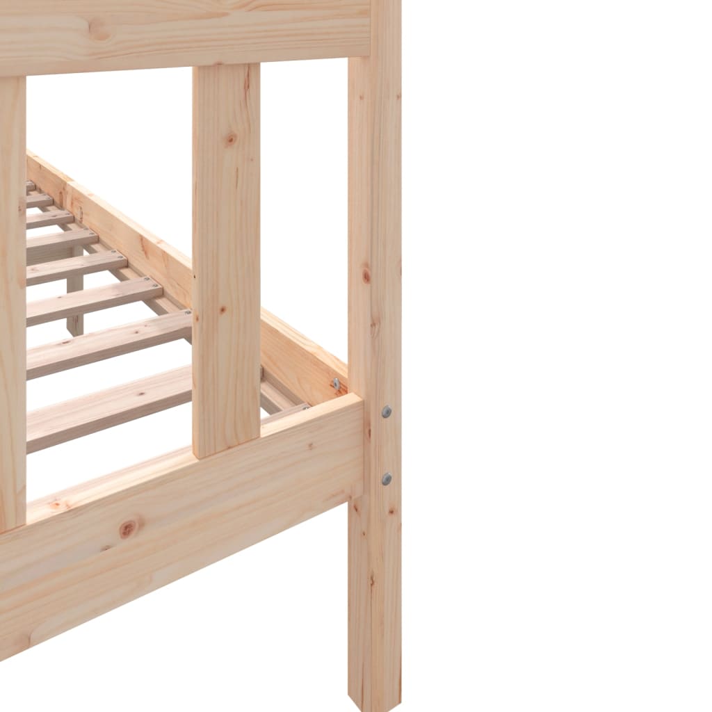 Cadre de lit sans matelas bois massif 160x200 cm - XIOS