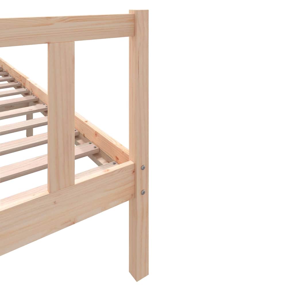 Cadre de lit sans matelas bois massif 200x200 cm - XIOS