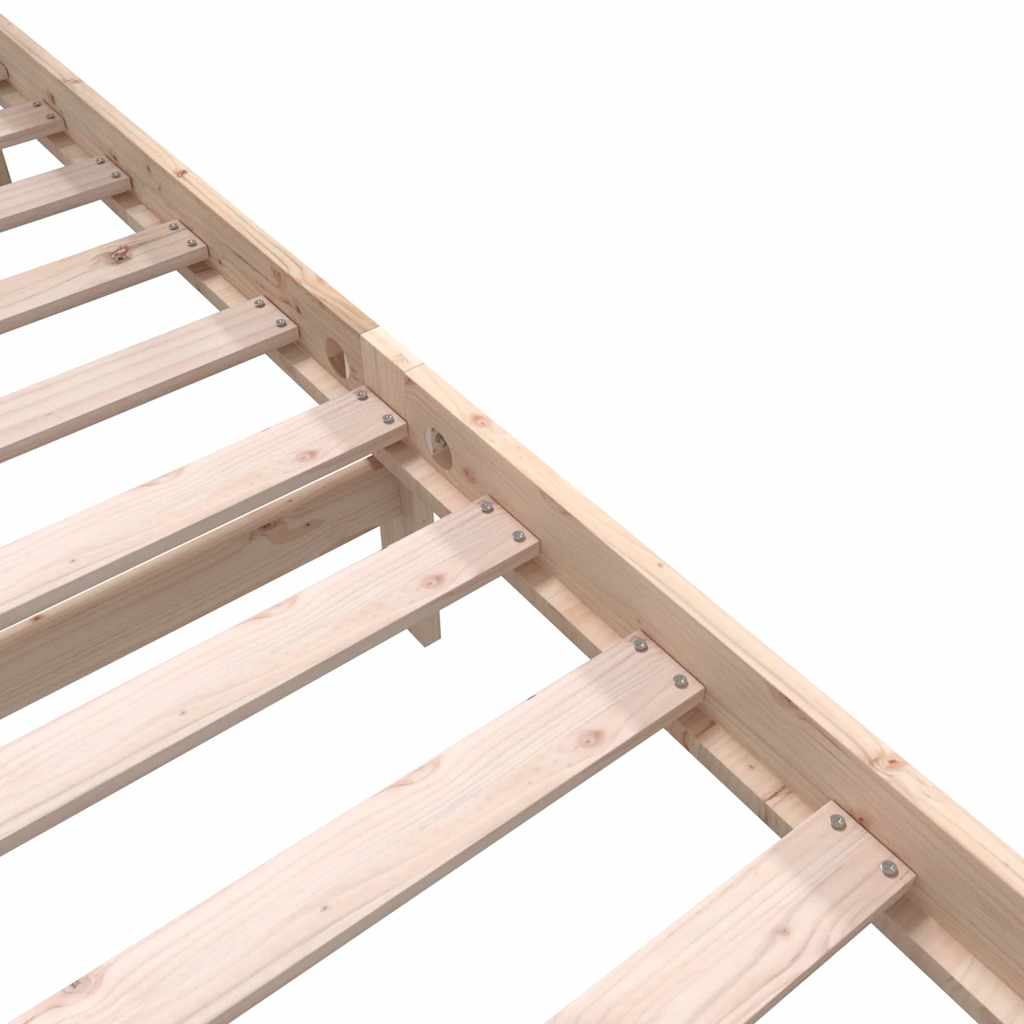 Cadre de lit sans matelas bois massif 200x200 cm - XIOS