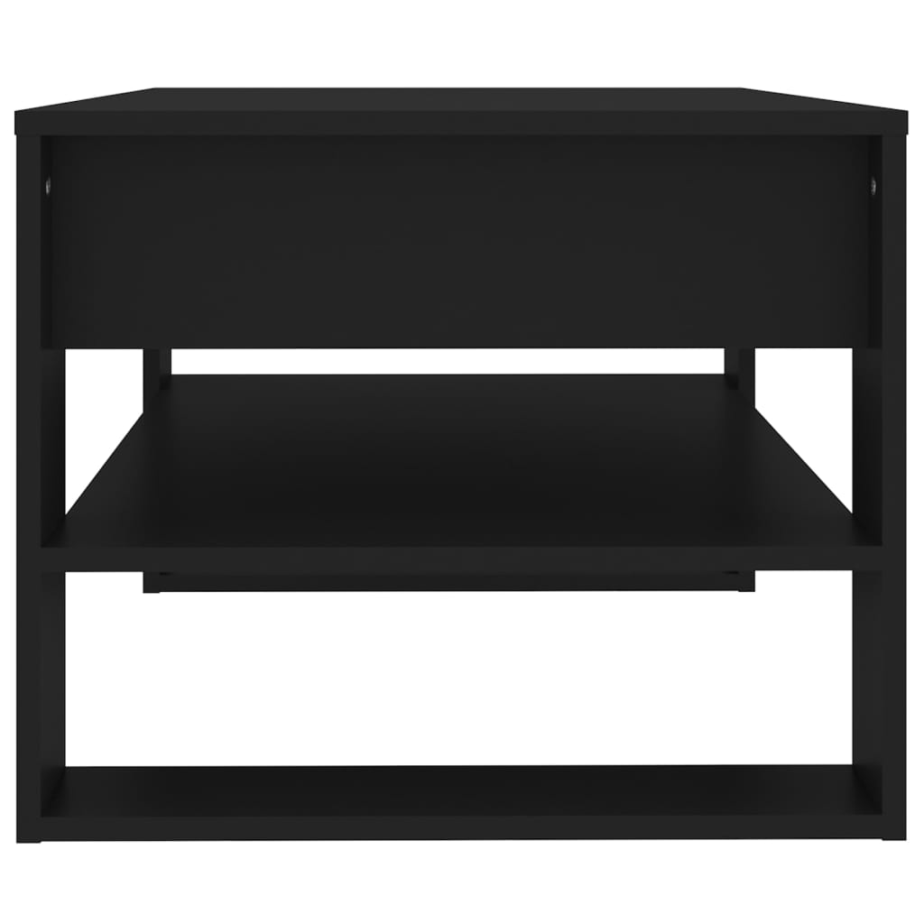 Table basse noir 102x55x45 cm bois d'ingénierie - XIOS