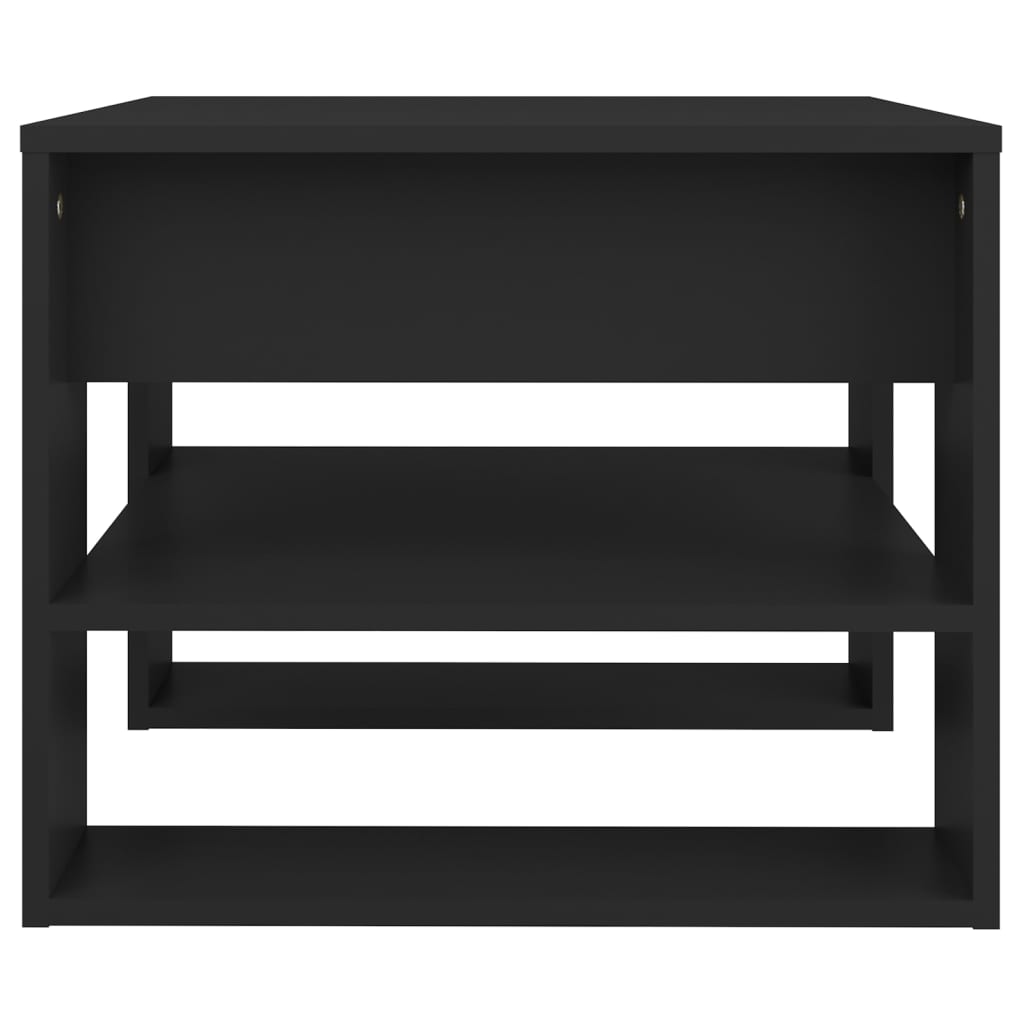 Table basse noir 55,5x55x45 cm bois d'ingénierie - XIOS