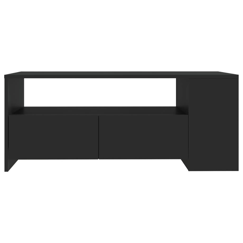 Table basse noir 102x55x42 cm bois d'ingénierie - XIOS