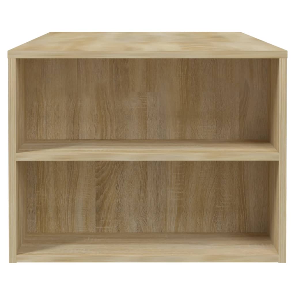 Table basse chêne sonoma 102x55x42 cm bois d'ingénierie - XIOS