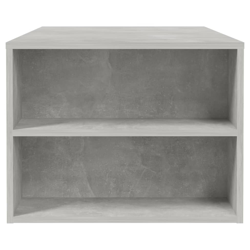 Table basse gris béton 102x55x42 cm bois d'ingénierie - XIOS