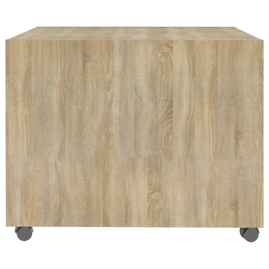 Table basse chêne sonoma 55x55x40 cm bois d'ingénierie - XIOS