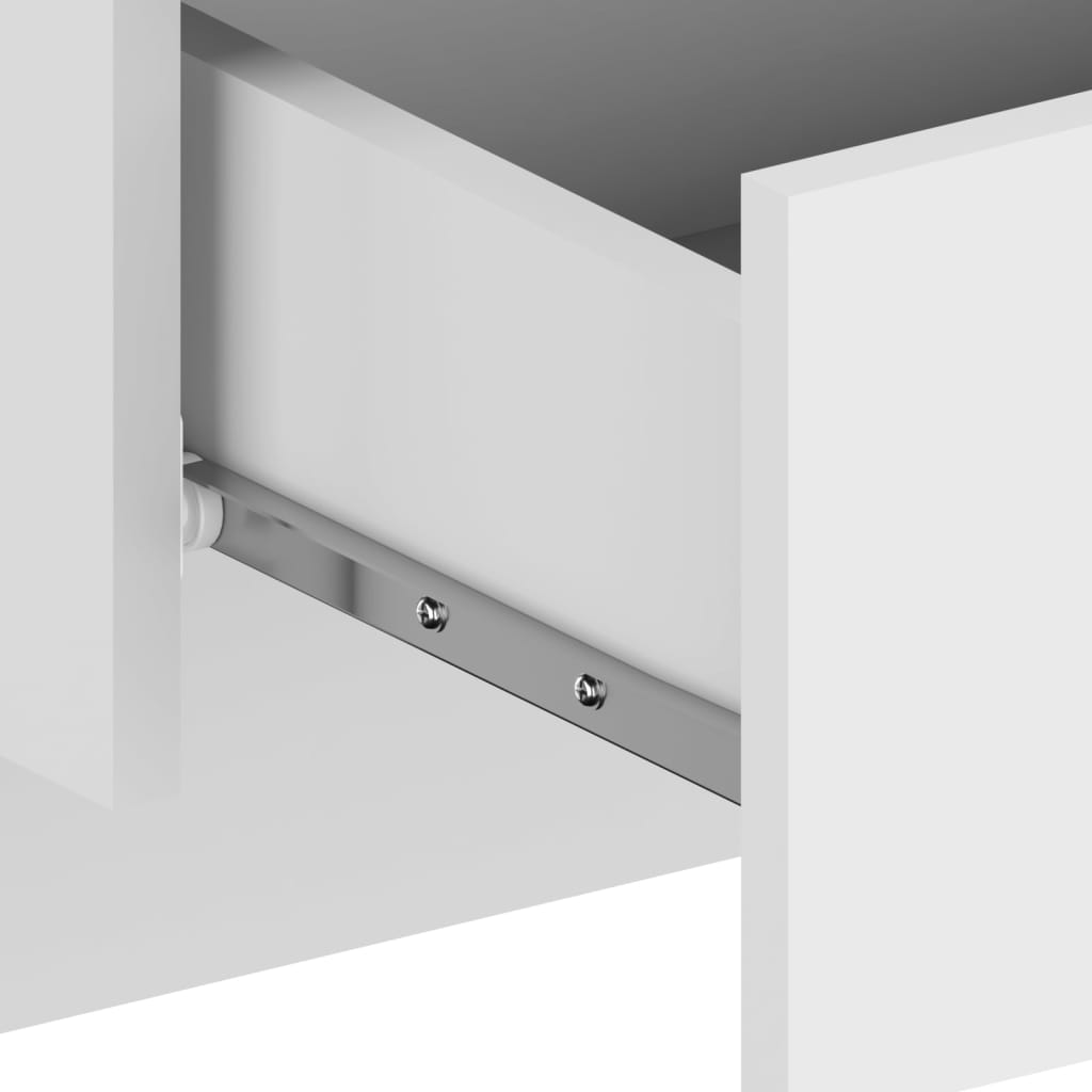 Tables de chevet murales 2 pcs Blanc brillant - XIOS