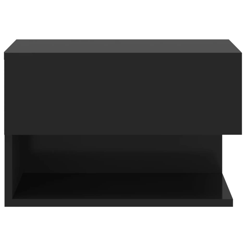Tables de chevet murales 2 pcs Noir - XIOS