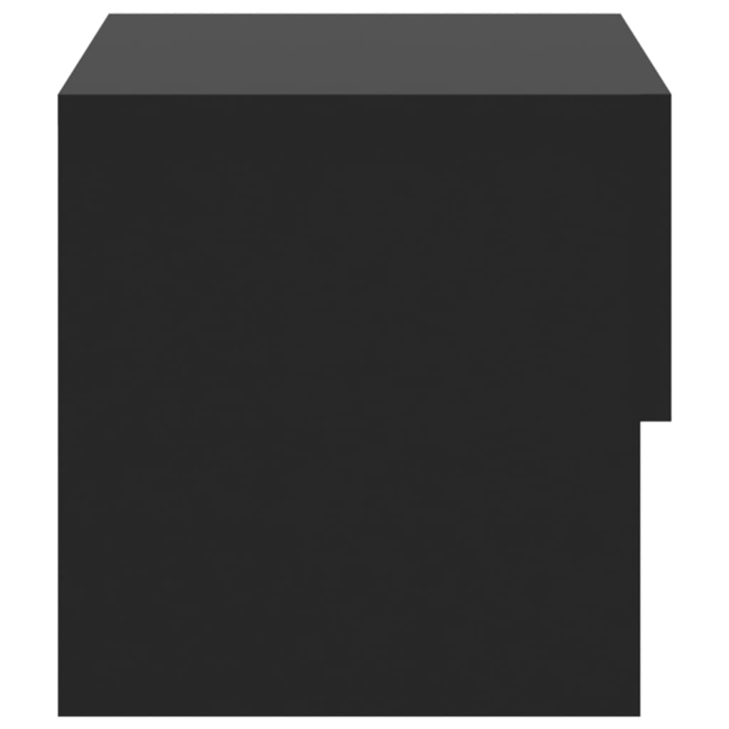 Tables de chevet murales 2 pcs Noir - XIOS