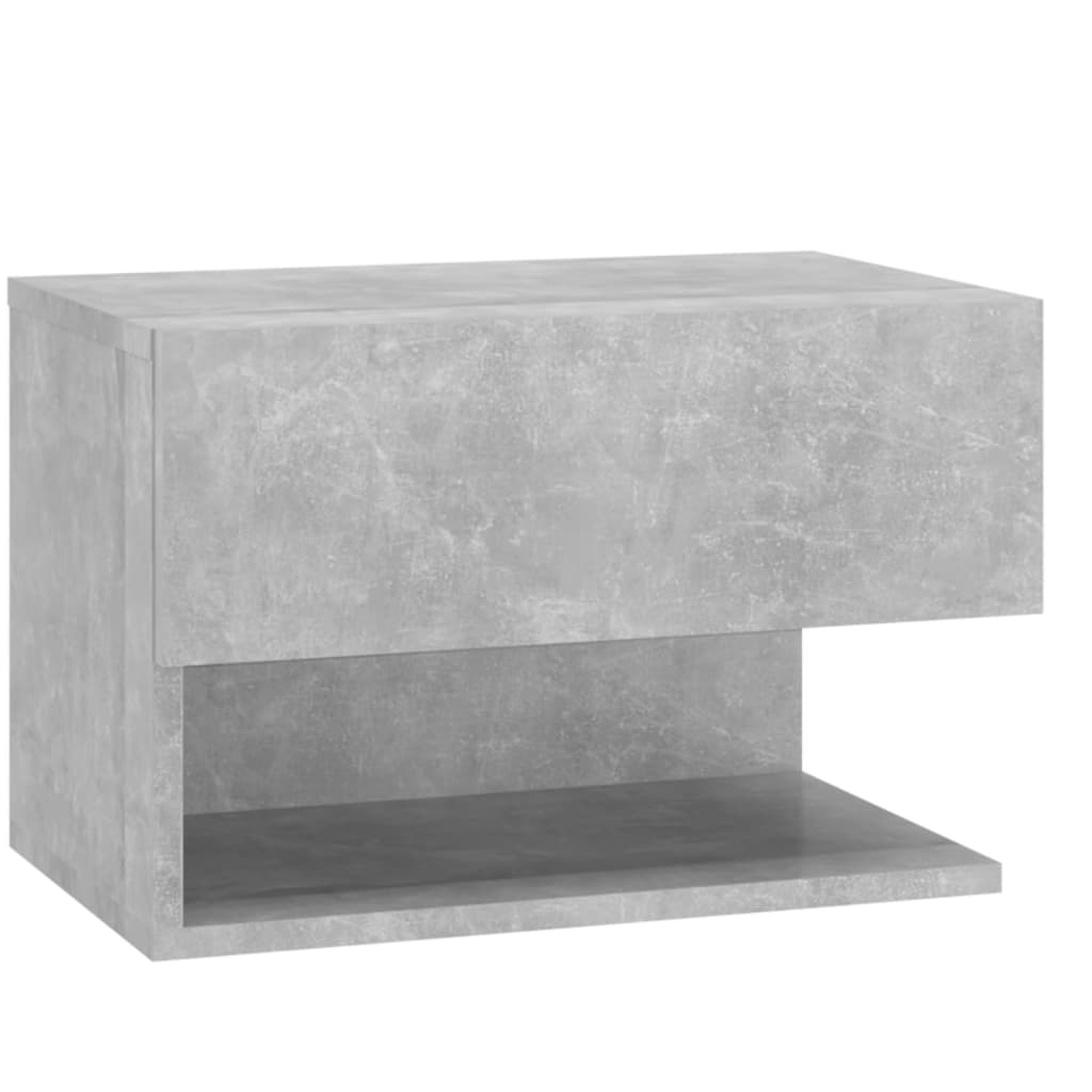 Table de chevet murale Gris béton - XIOS