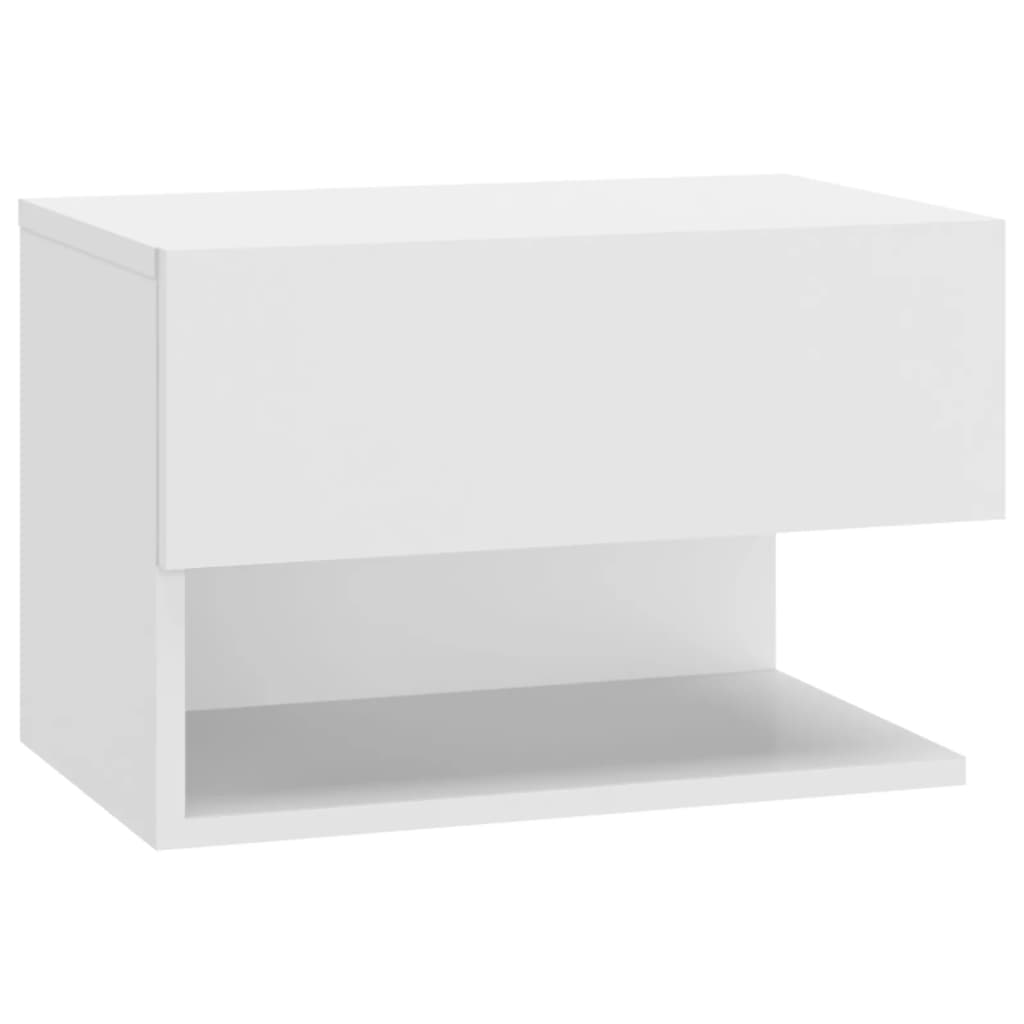 Table de chevet murale Blanc brillant - XIOS