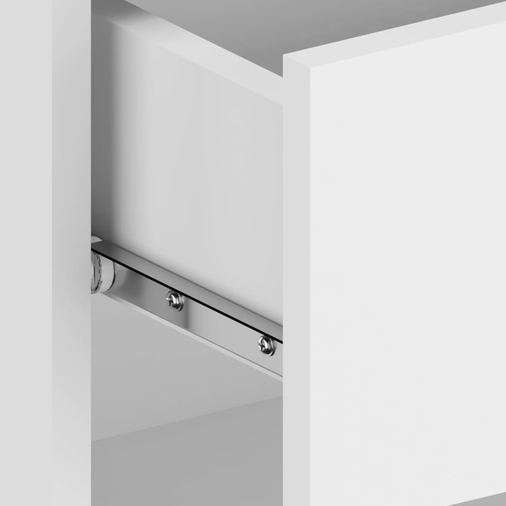 Table de chevet murale Blanc brillant - XIOS