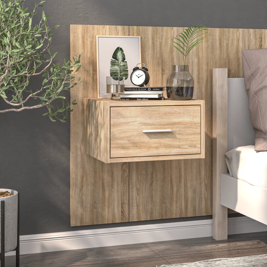 Tables de chevet murales 2 pcs Chêne sonoma - XIOS