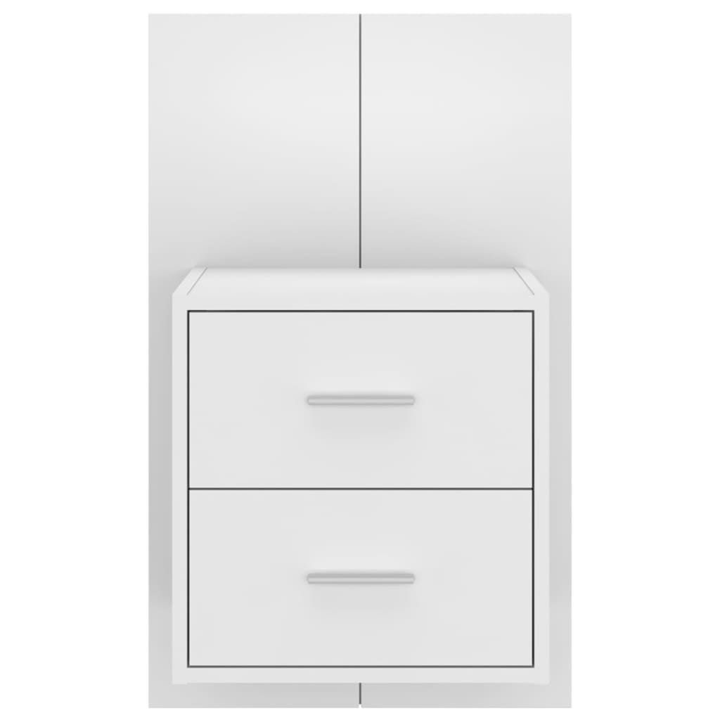 Tables de chevet murales 2 pcs Blanc - XIOS