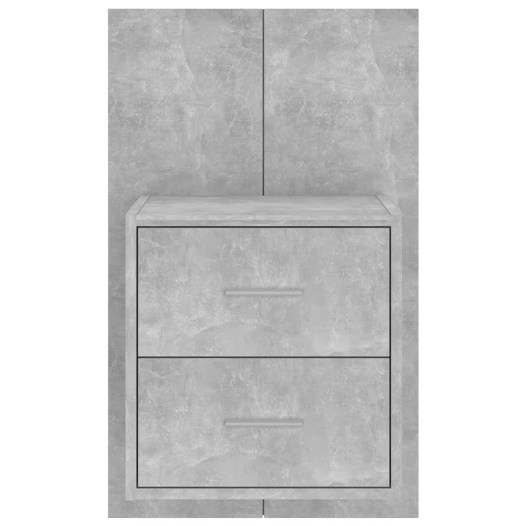 Table de chevet murale Gris béton - XIOS