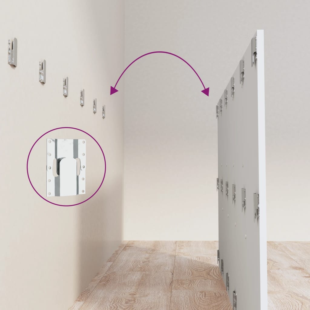 Tête de lit Blanc 200x1,5x80 cm Bois d'ingénierie - XIOS