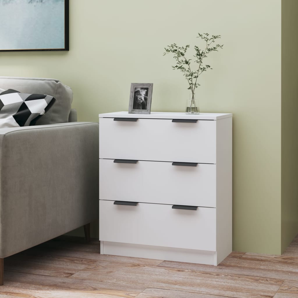 Buffet Blanc 60x30x70 cm Bois d'ingénierie - XIOS