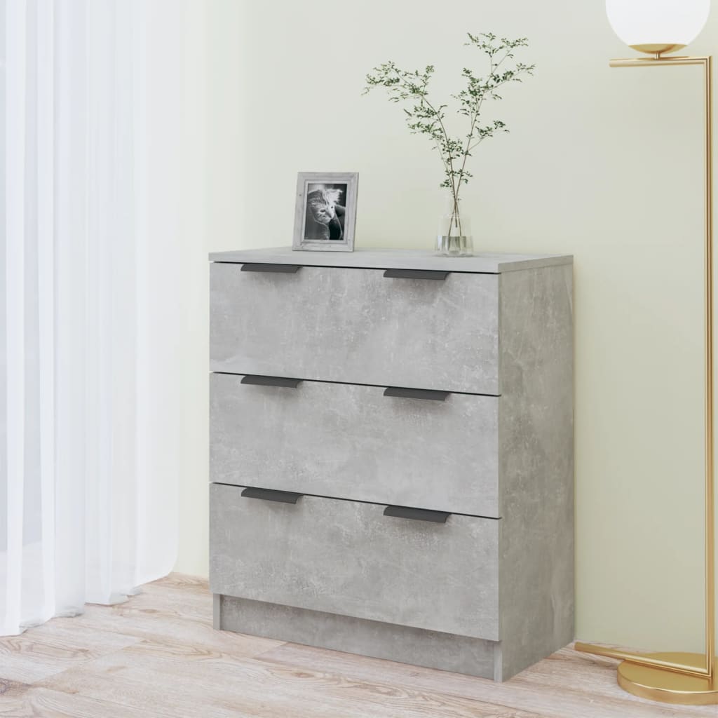 Buffet Gris béton 60x30x70 cm Bois d'ingénierie - XIOS