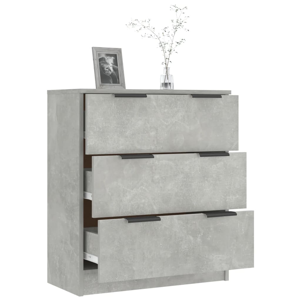 Buffet Gris béton 60x30x70 cm Bois d'ingénierie - XIOS