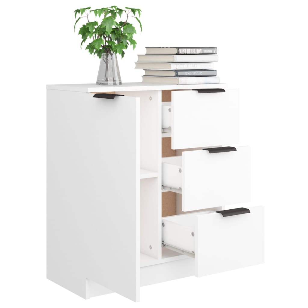 Buffet Blanc 60x30x70 cm Bois d'ingénierie - XIOS