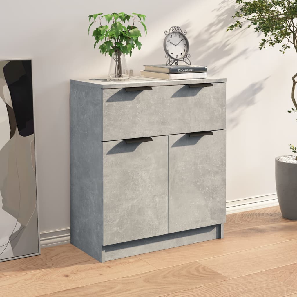 Buffet Gris béton 60x30x70 cm Bois d'ingénierie - XIOS
