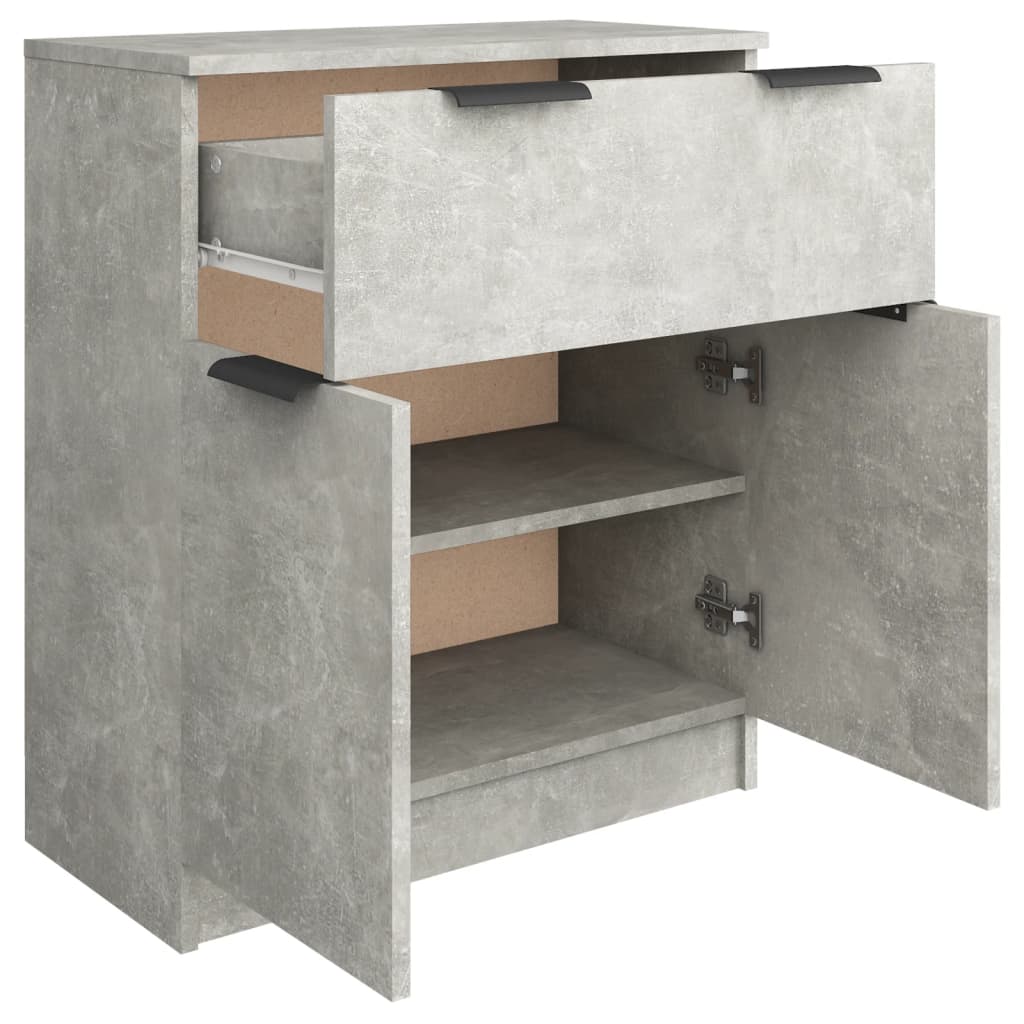 Buffet Gris béton 60x30x70 cm Bois d'ingénierie - XIOS