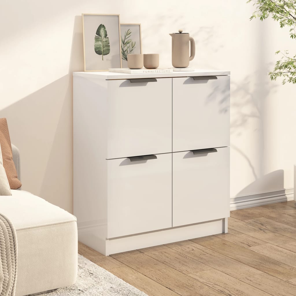 Buffet Blanc 60x30x70 cm Bois d'ingénierie - XIOS
