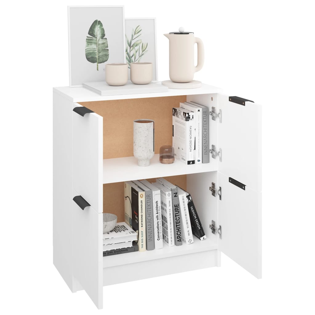 Buffet Blanc 60x30x70 cm Bois d'ingénierie - XIOS