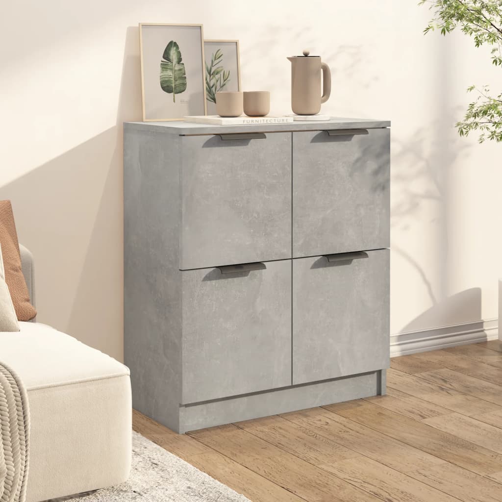 Buffet Gris béton 60x30x70 cm Bois d'ingénierie - XIOS