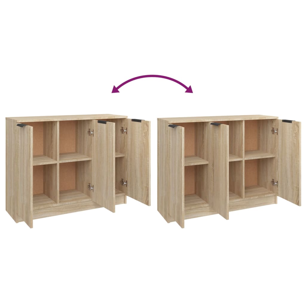 Buffet Chêne sonoma 90,5x30x70 cm Bois d'ingénierie - XIOS