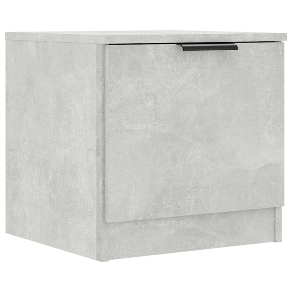 Tables de chevet 2 pcs Gris béton 40x39x40 cm - XIOS
