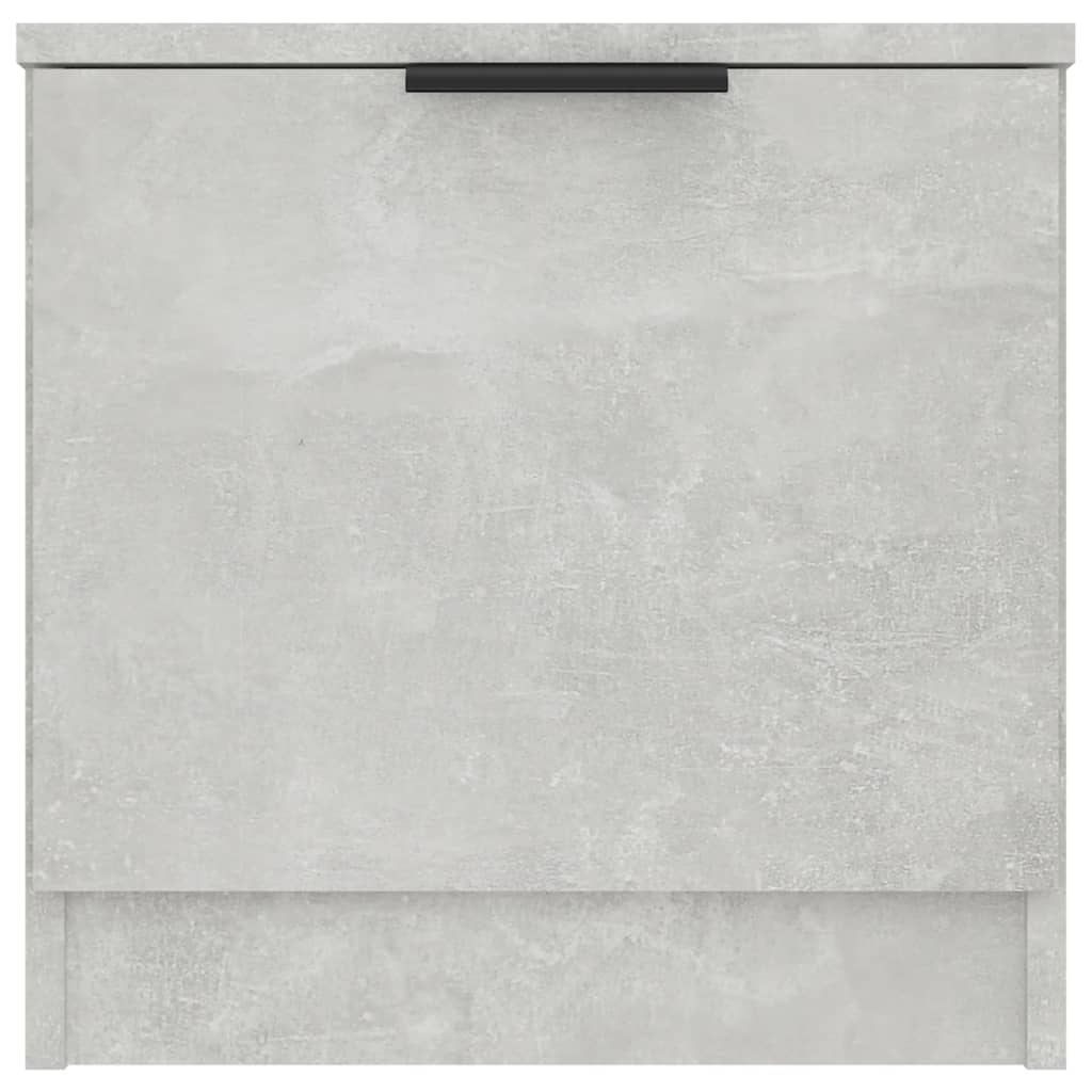 Tables de chevet 2 pcs Gris béton 40x39x40 cm - XIOS